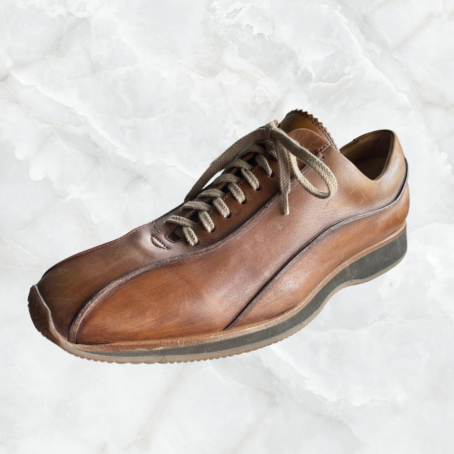 Vtg BOSS Hugo Boss Brown Leather Bowling Shoes - Men's 10