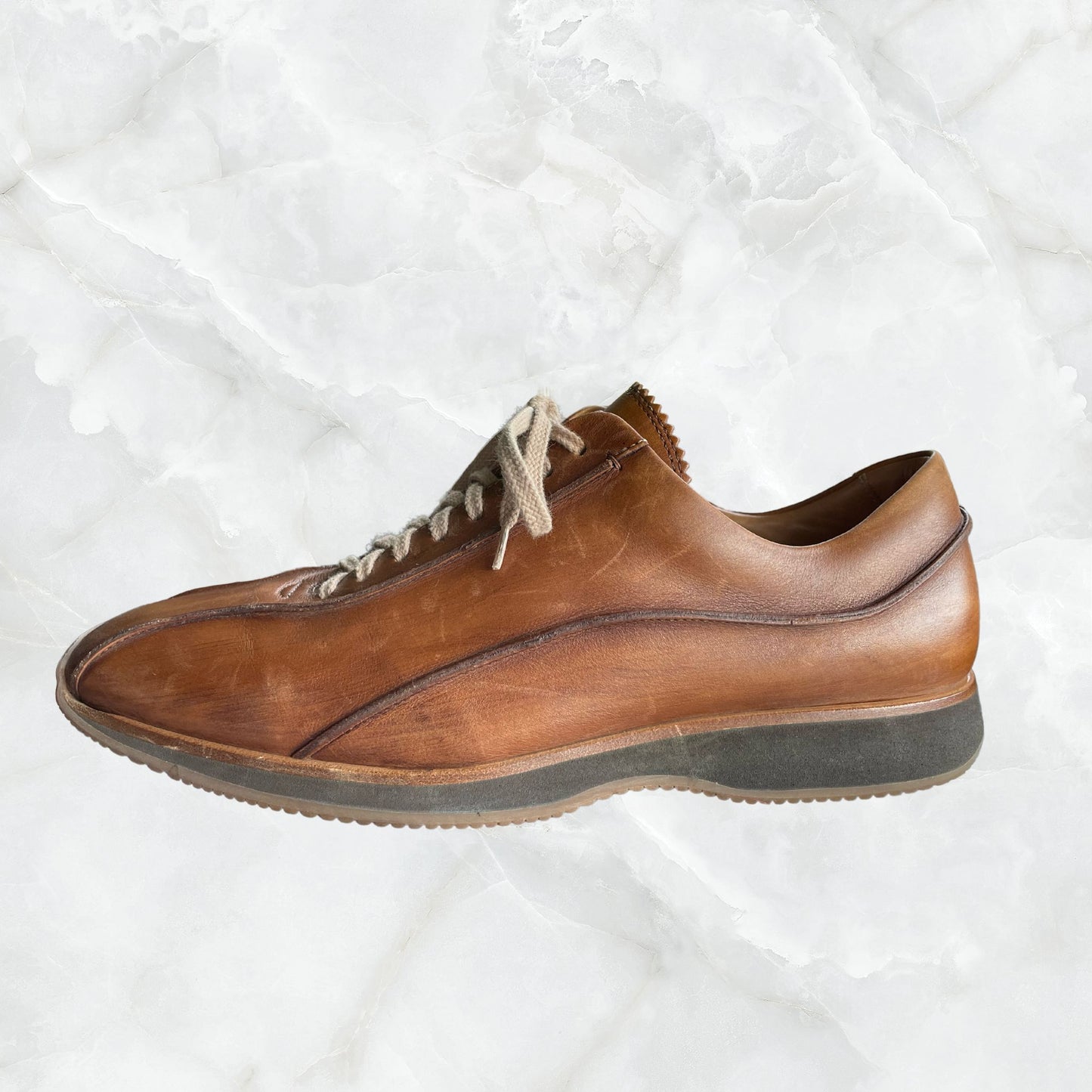 Vtg BOSS Hugo Boss Brown Leather Bowling Shoes - Men's 10