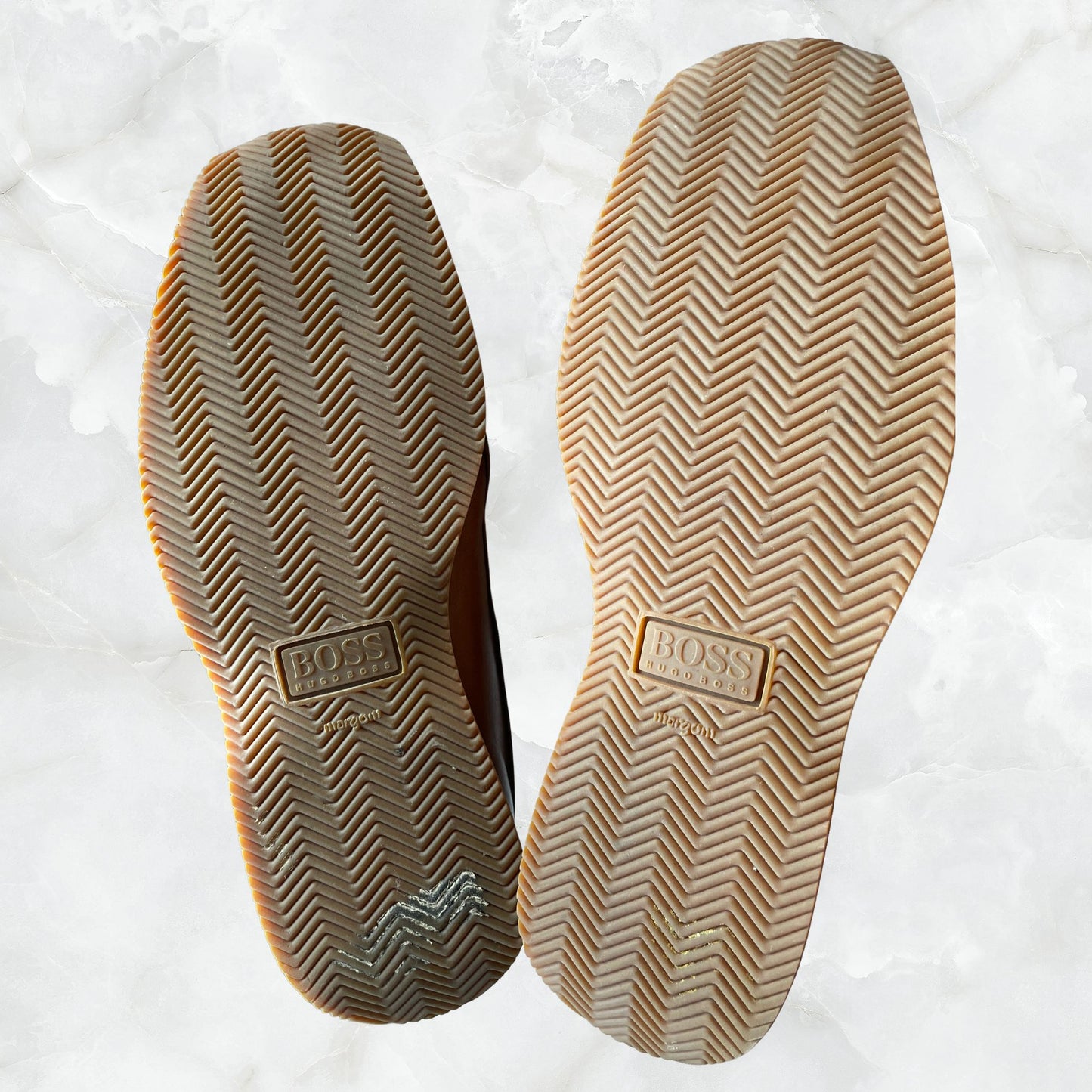 Vtg BOSS Hugo Boss Brown Leather Bowling Shoes - Men's 10