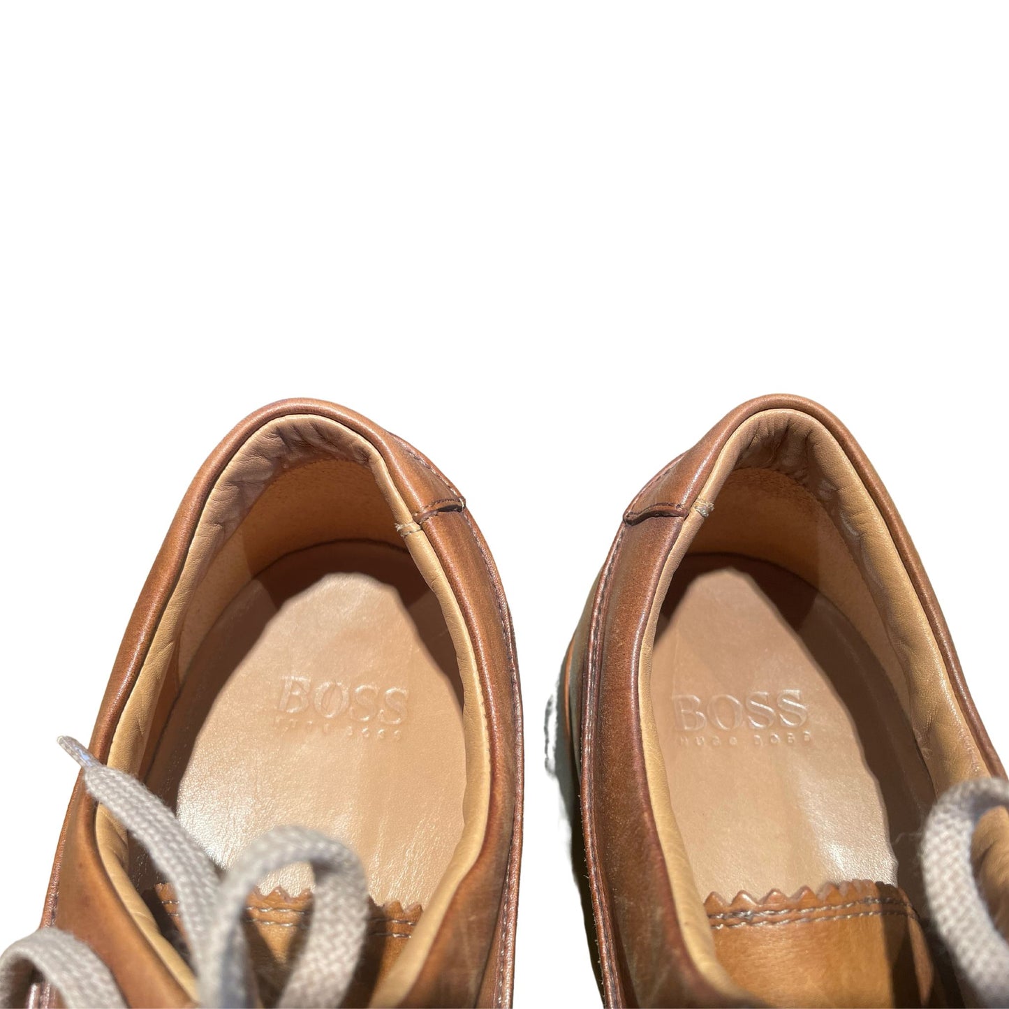 Vtg BOSS Hugo Boss Brown Leather Bowling Shoes - Men's 10