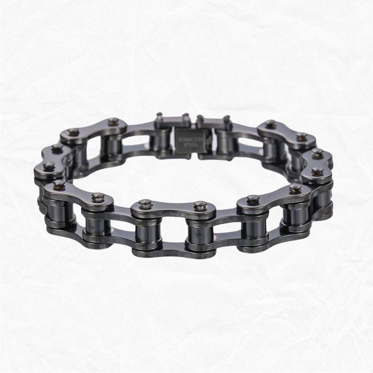Men's Stainless Steel "UNCHAINED" Bike Chain Link Bracelet