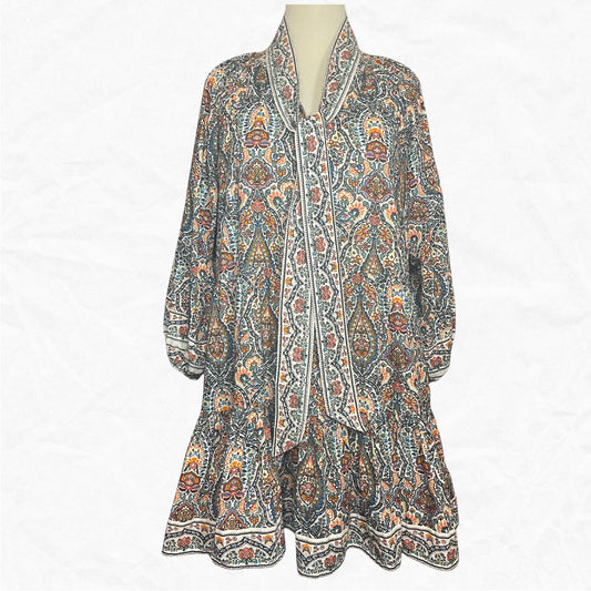 CLEOBELLA Printed Babydoll Mini Dress - WMNS XL