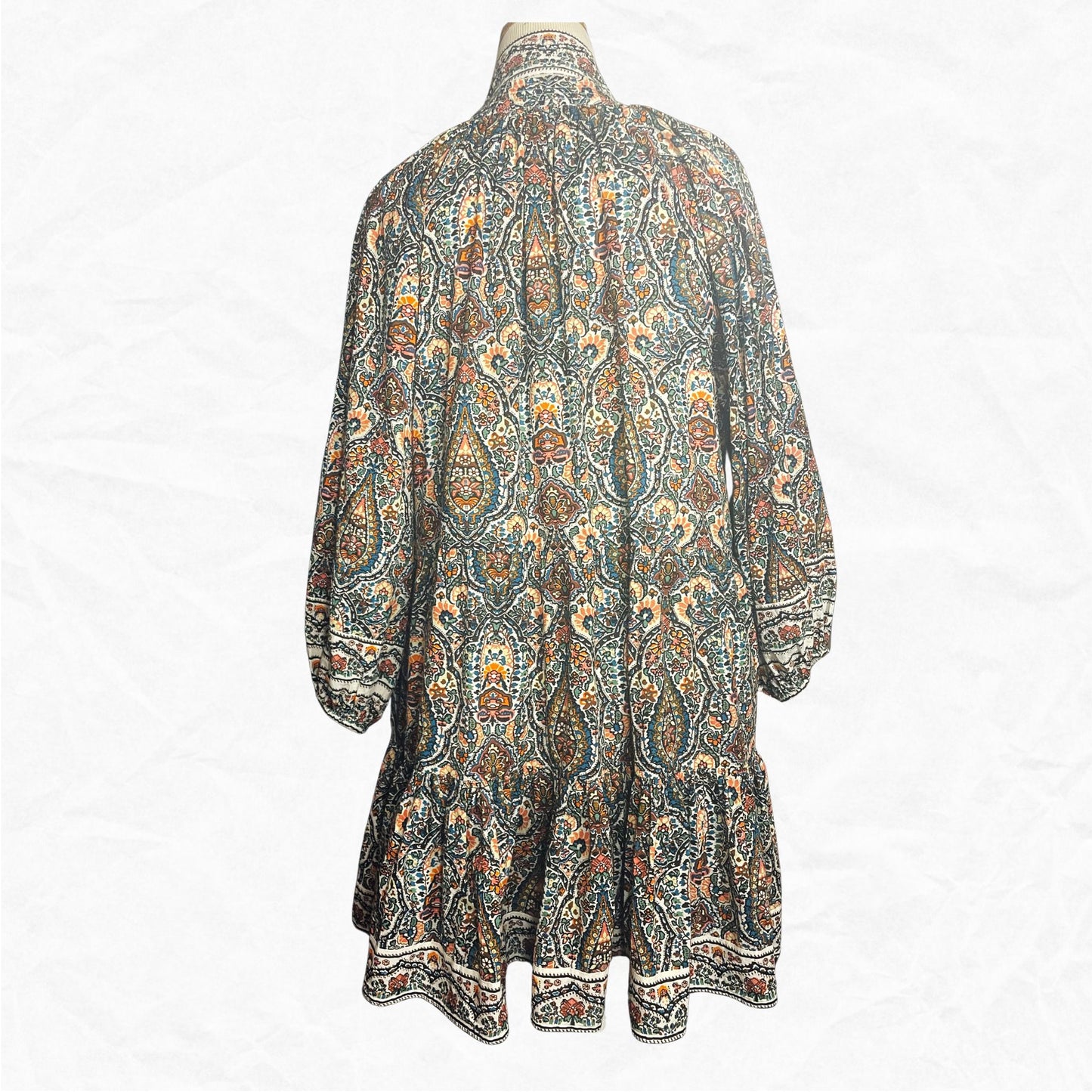 CLEOBELLA Printed Babydoll Mini Dress - WMNS XL