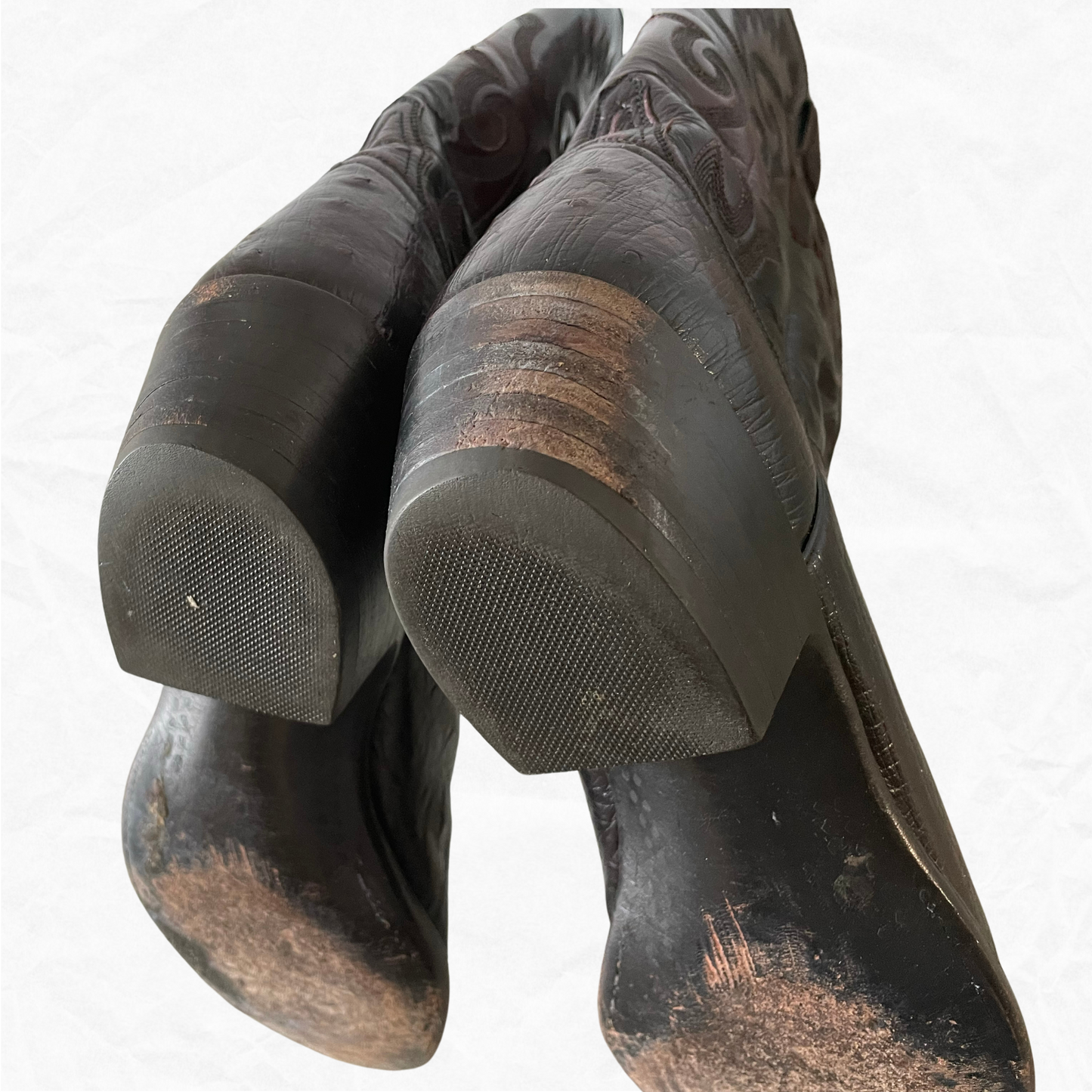 Vintage Authentic LUCCHESE Men's Cowboy Boots Style #L313124 size 9.5 D