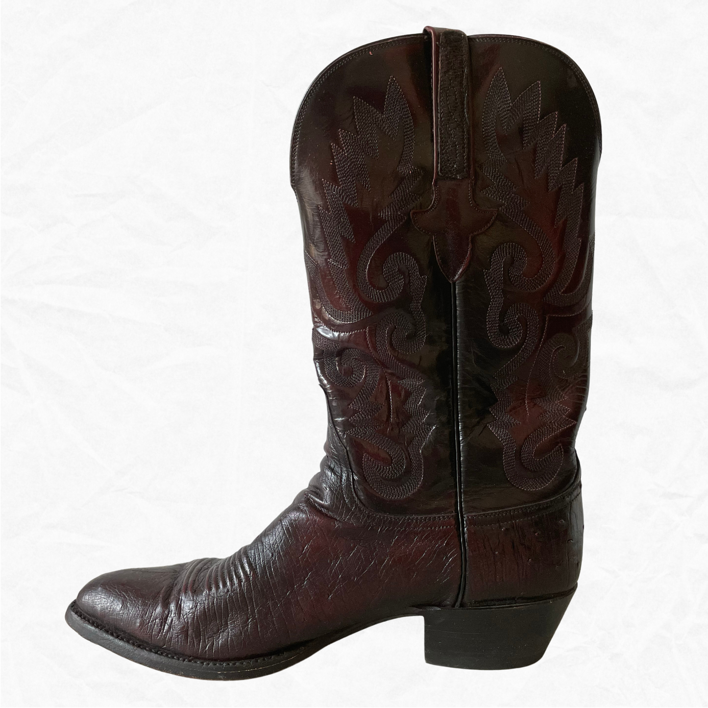 Vintage Authentic LUCCHESE Men's Cowboy Boots Style #L313124 size 9.5 D