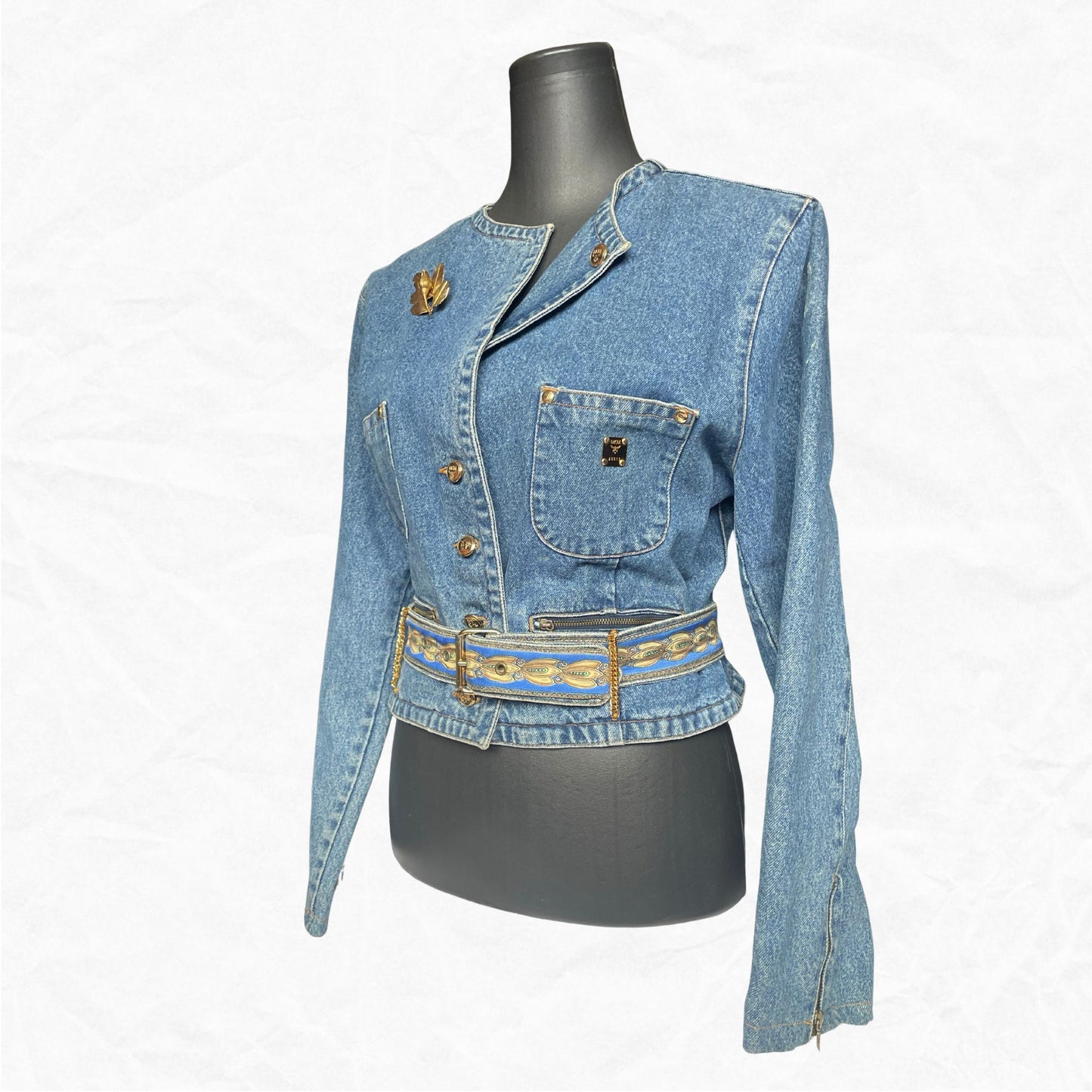 Vtg. Authentic MCM 1900 Jeans Collection Denim Jacket - WMNS L