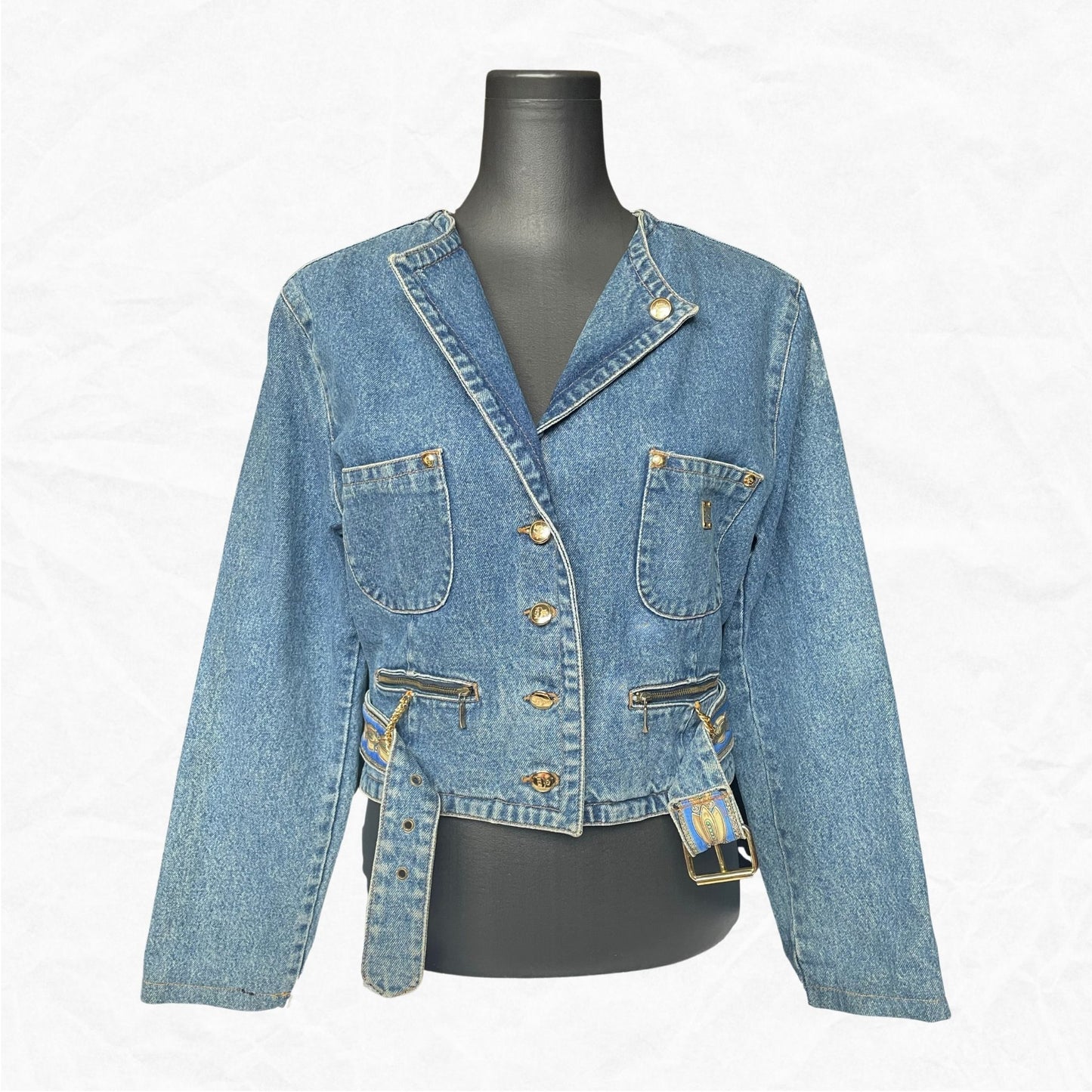 Vtg. Authentic MCM 1900 Jeans Collection Denim Jacket - WMNS L