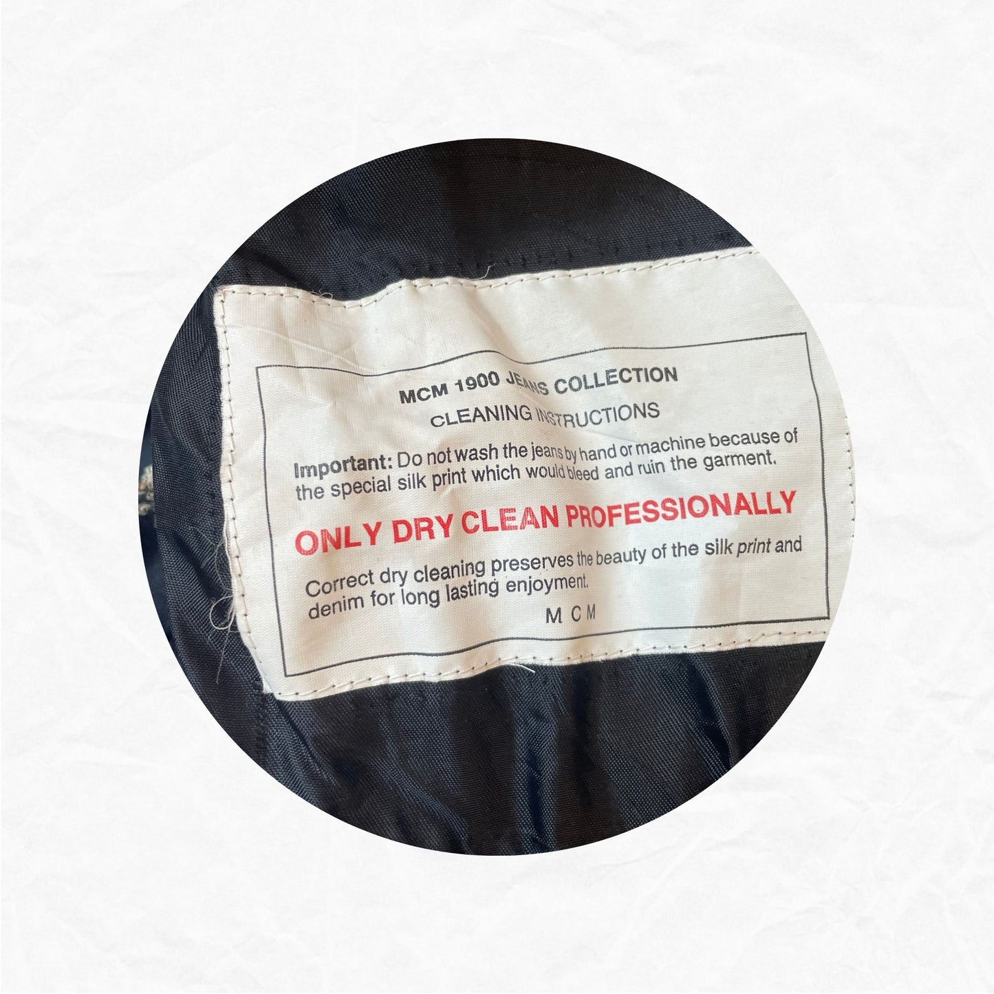 Vtg. Authentic MCM 1900 Jeans Collection Denim Jacket - WMNS L