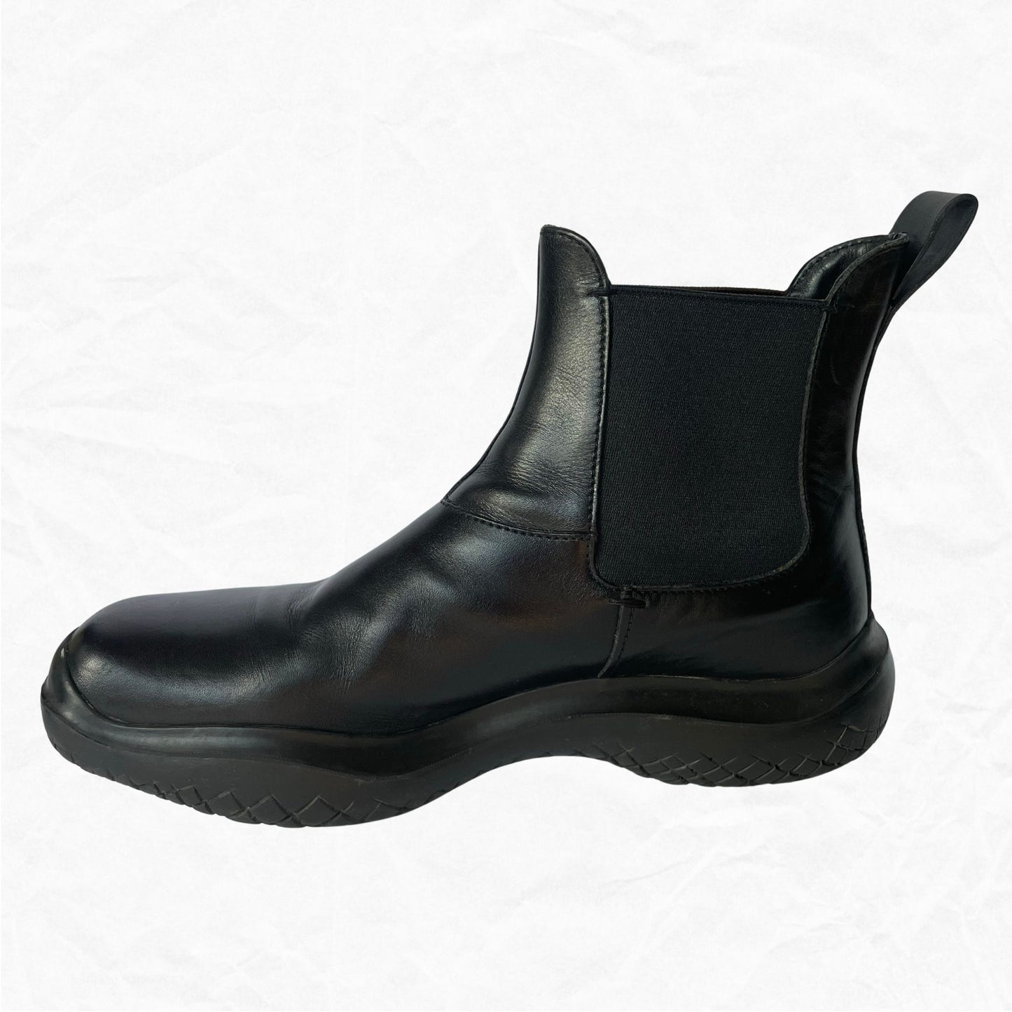 Vtg A/W1999 PRADA Vibram Leather Boots - Men's 8.5