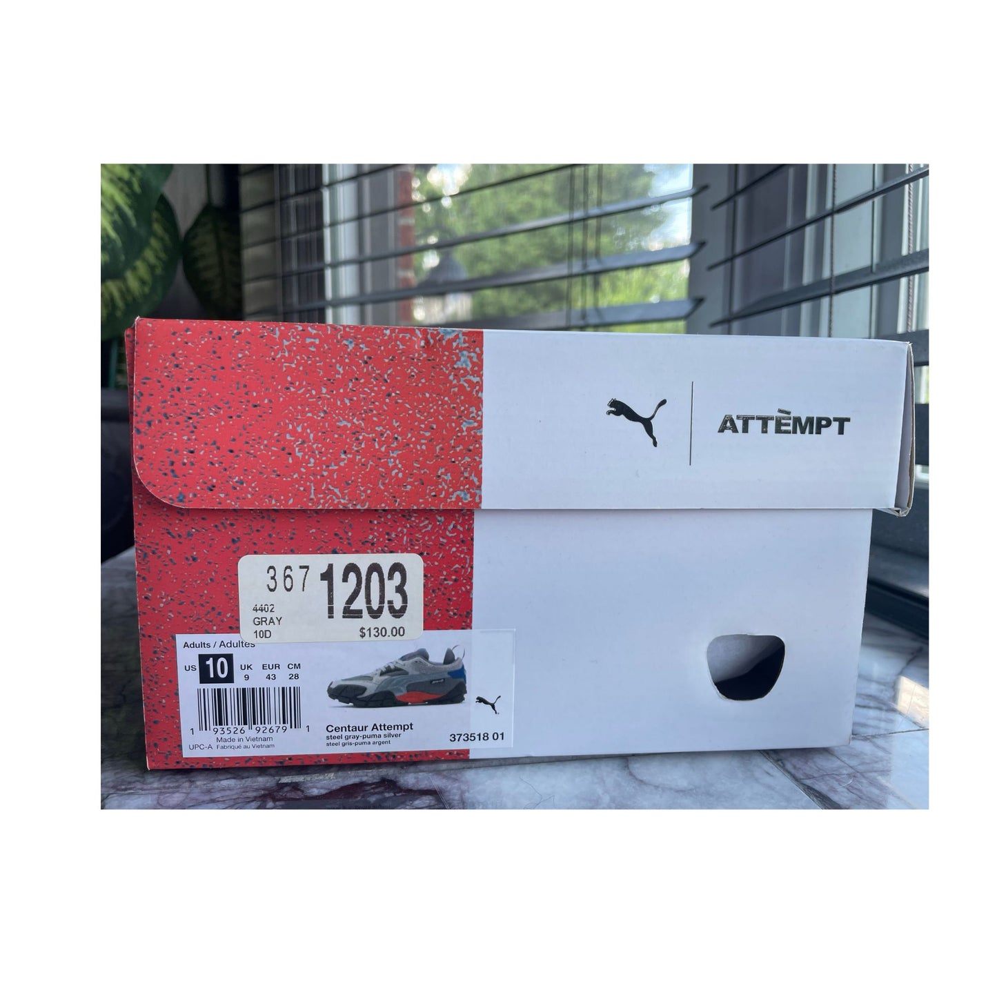 PUMA CENTAUR ATTEMPT Steel Gray Men's US 10