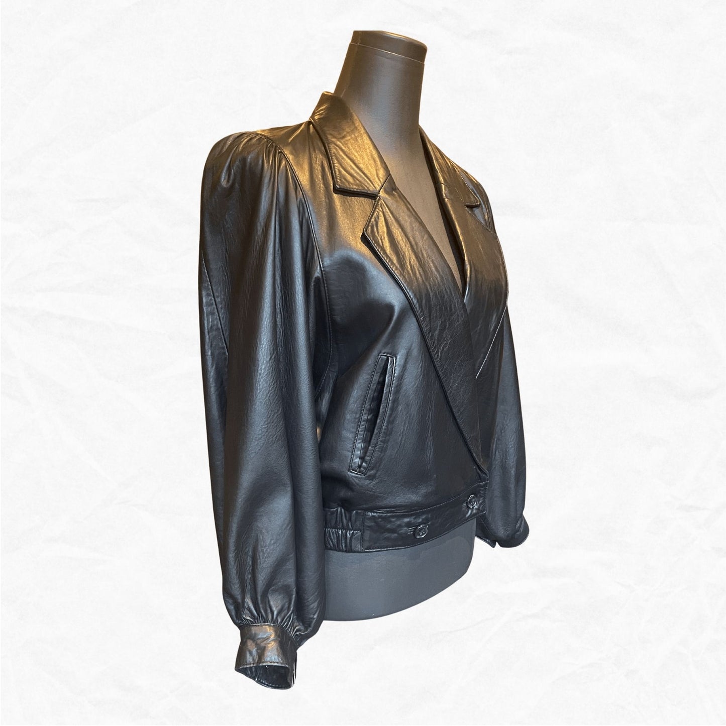 RARE Vtg MILANOZA COLLECTION Leather Jacket - WMS M