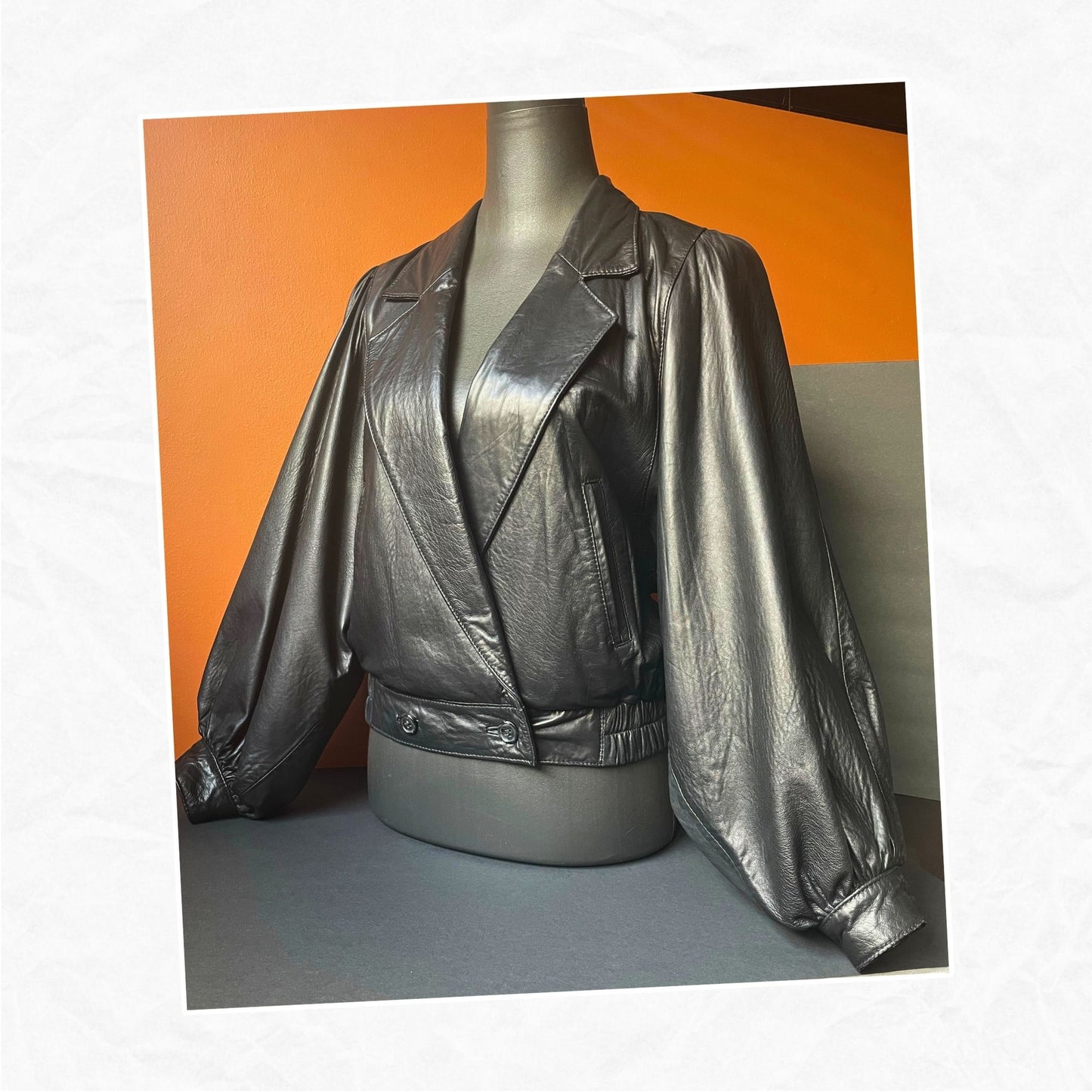 RARE Vtg MILANOZA COLLECTION Leather Jacket - WMS M