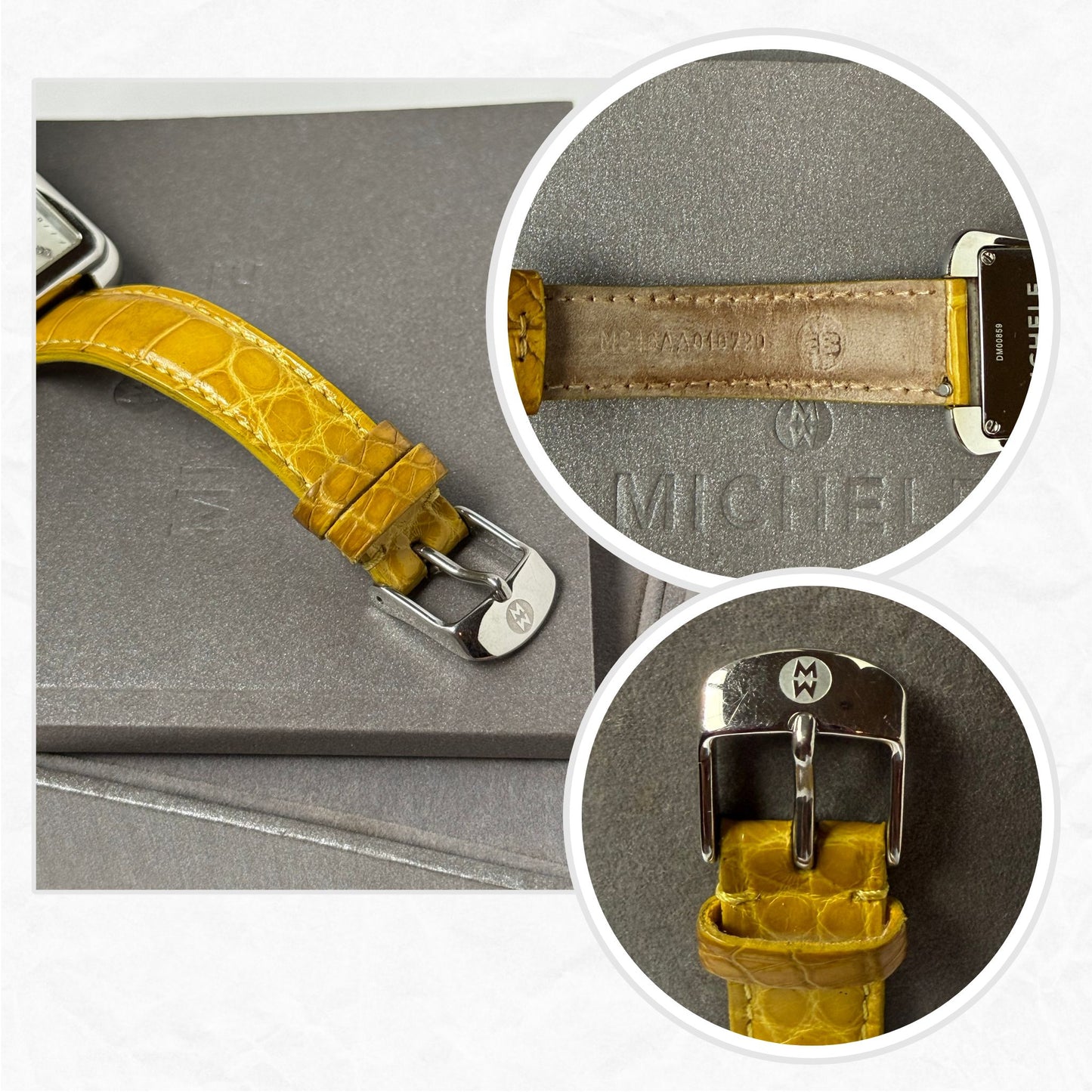 MICHELE Deco Moderne II Diamond Dial Watch