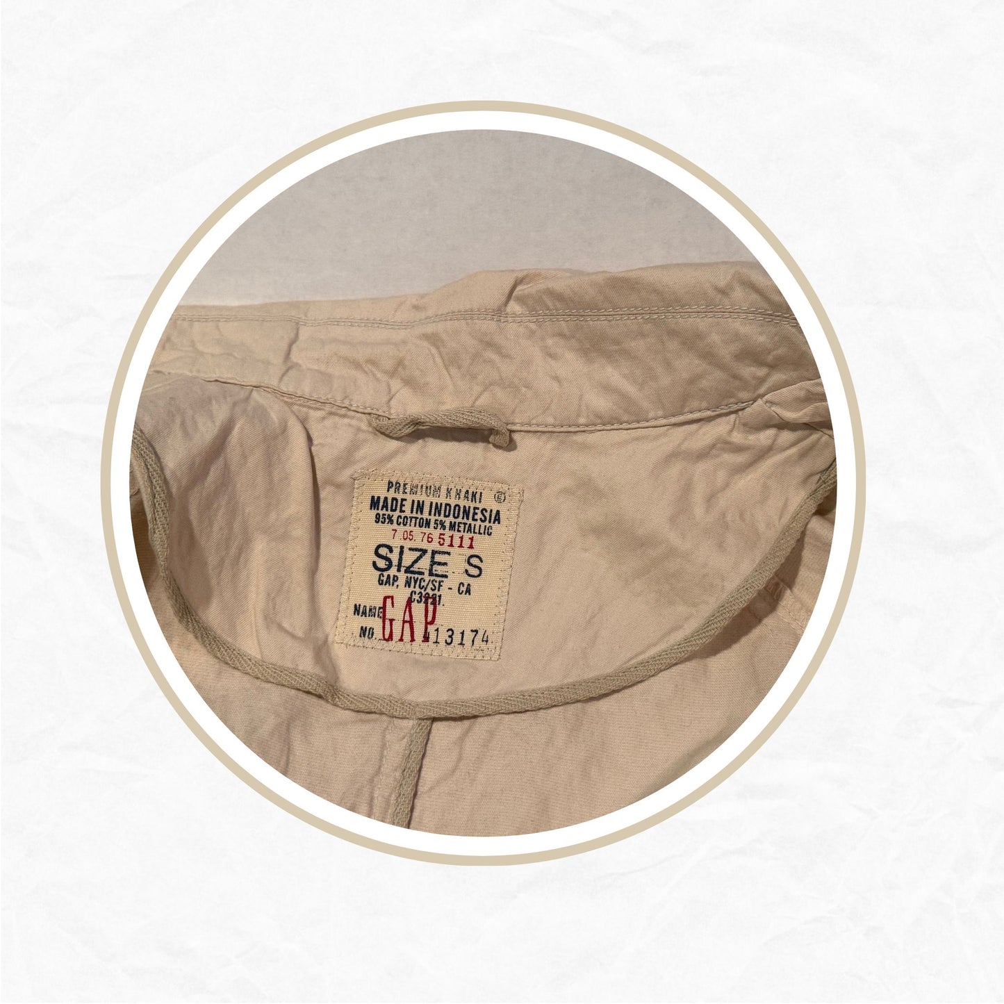 Vtg. Y2K GAP Cropped Belted Trench Coat | S/M