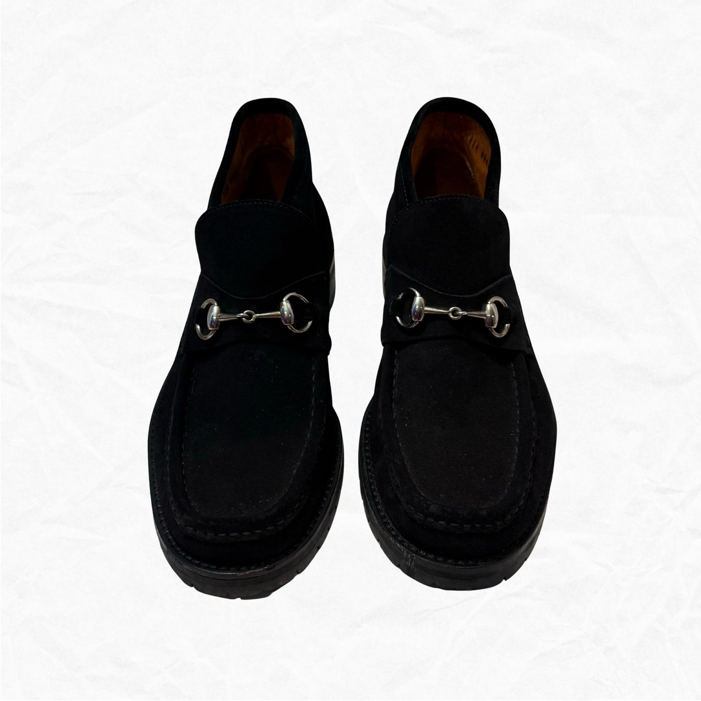GUCCI Mens Horsebit Suede Ankle Boot | Size 9.5