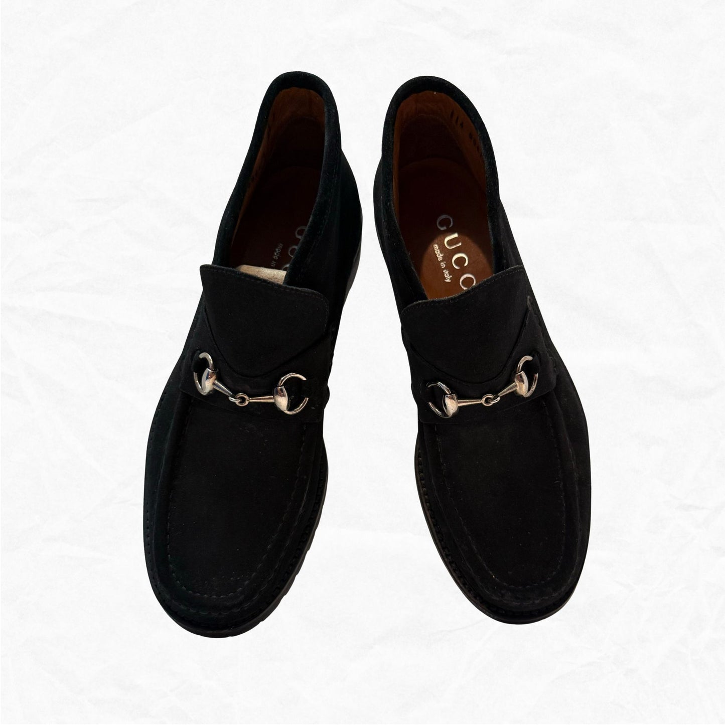 GUCCI Mens Horsebit Suede Ankle Boot | Size 9.5