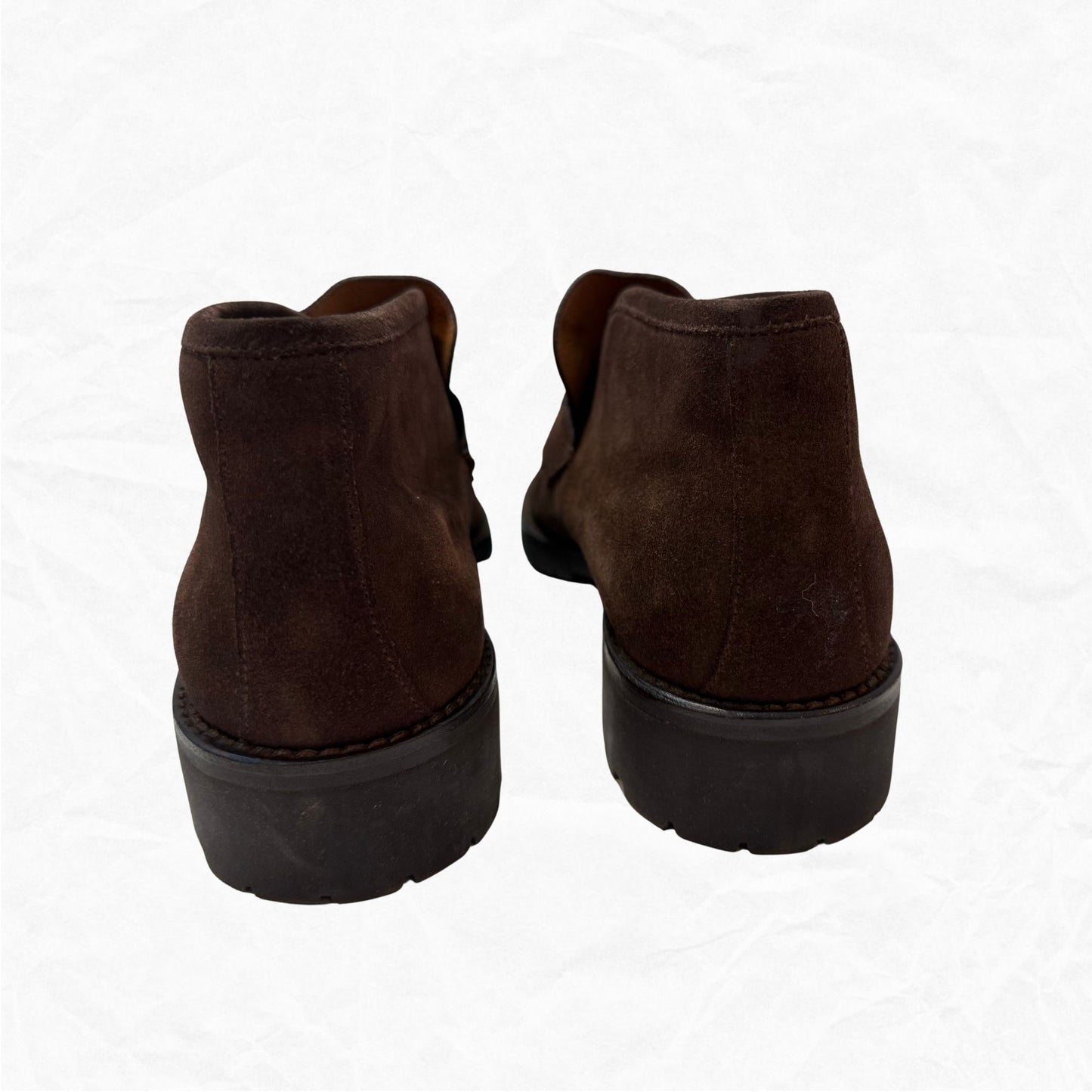 GUCCI Men's Horsebit Suede Ankle Boot | Size 10