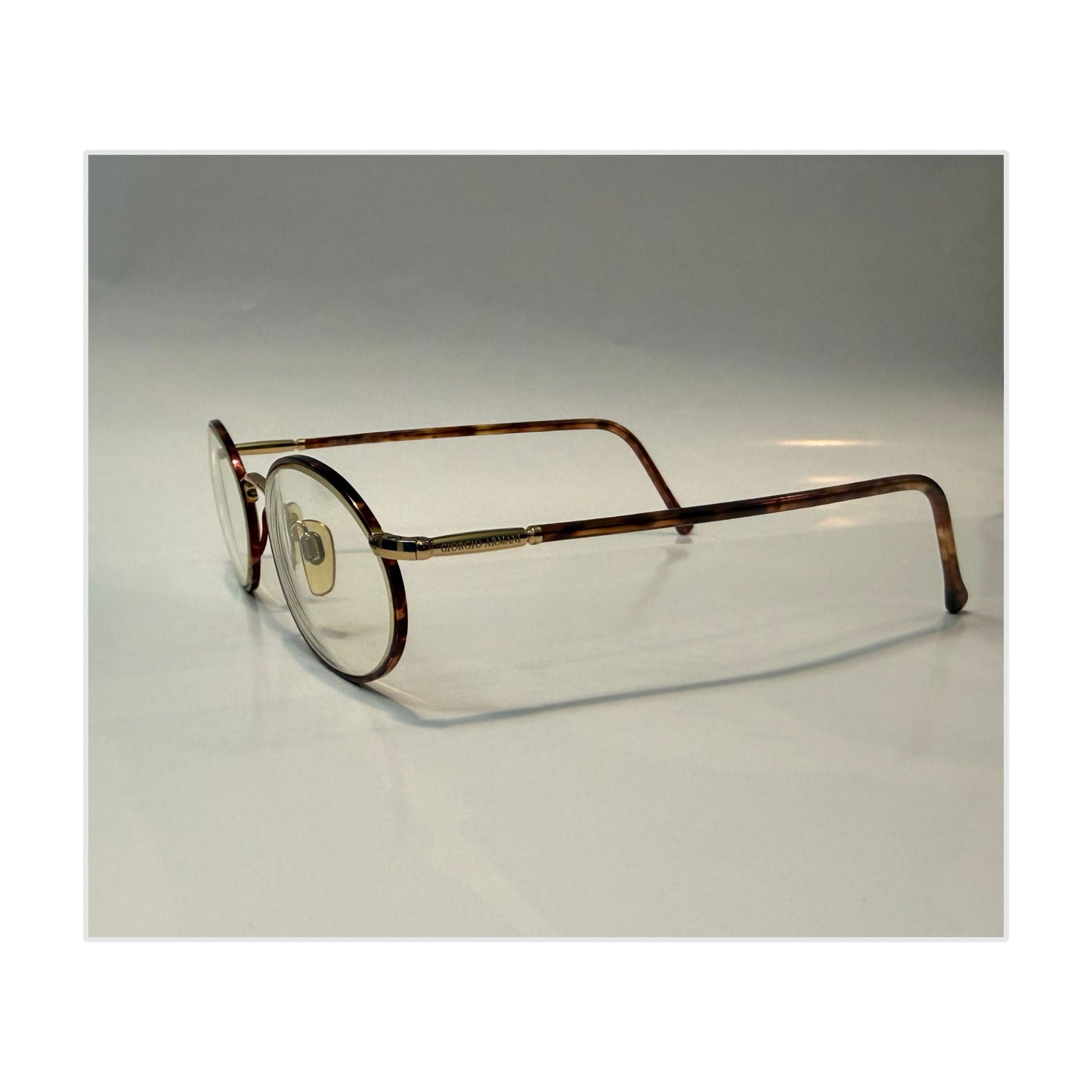 Auth. 90's Vintage GIORGIO ARMANI 192 721 Tortoise Eyeglass Frames ITALY