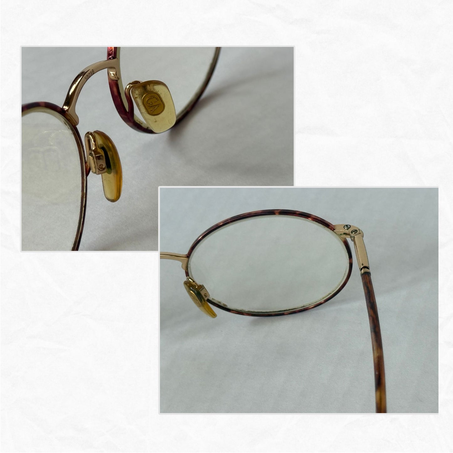 Auth. 90's Vintage GIORGIO ARMANI 192 721 Tortoise Eyeglass Frames ITALY