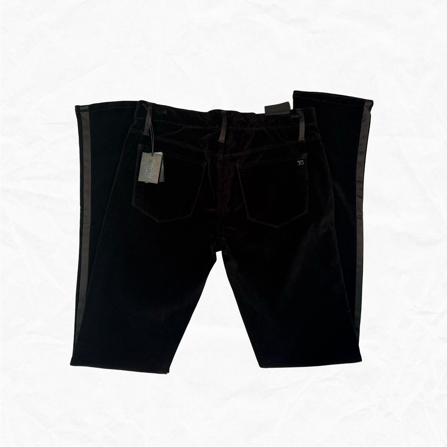 JOE'S BLACK COLLECTION Velvet Tux Stripe Skinny WMS 28