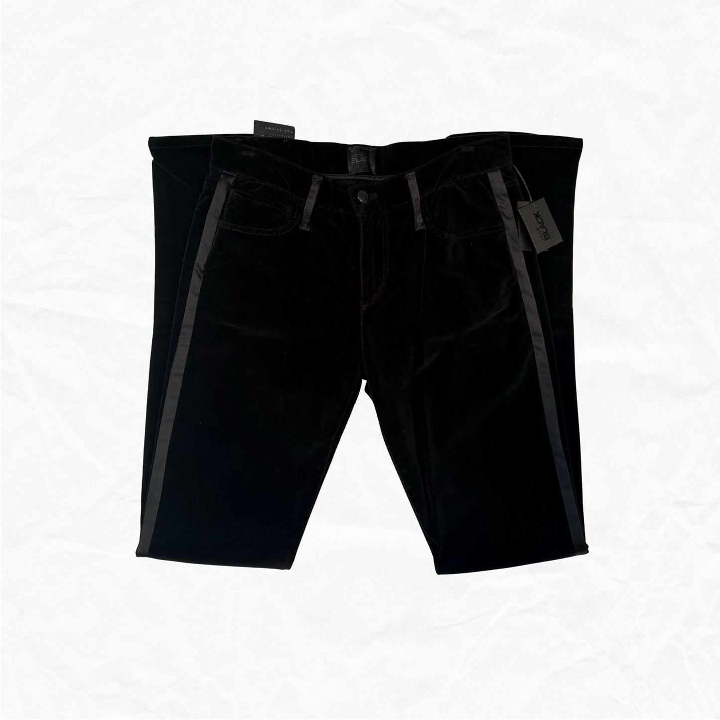 JOE'S BLACK COLLECTION Velvet Tux Stripe Skinny WMS 28