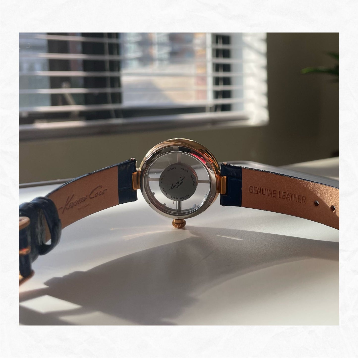 KENNETH COLE Rose Gold/Cobalt Blue Watch