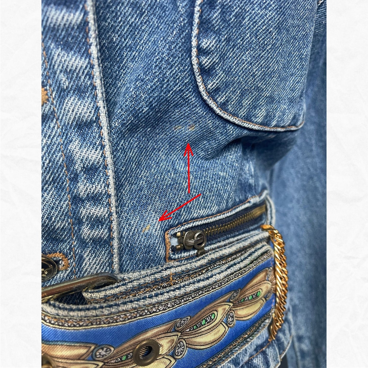 Vtg. Authentic MCM 1900 Jeans Collection Denim Jacket - WMNS L