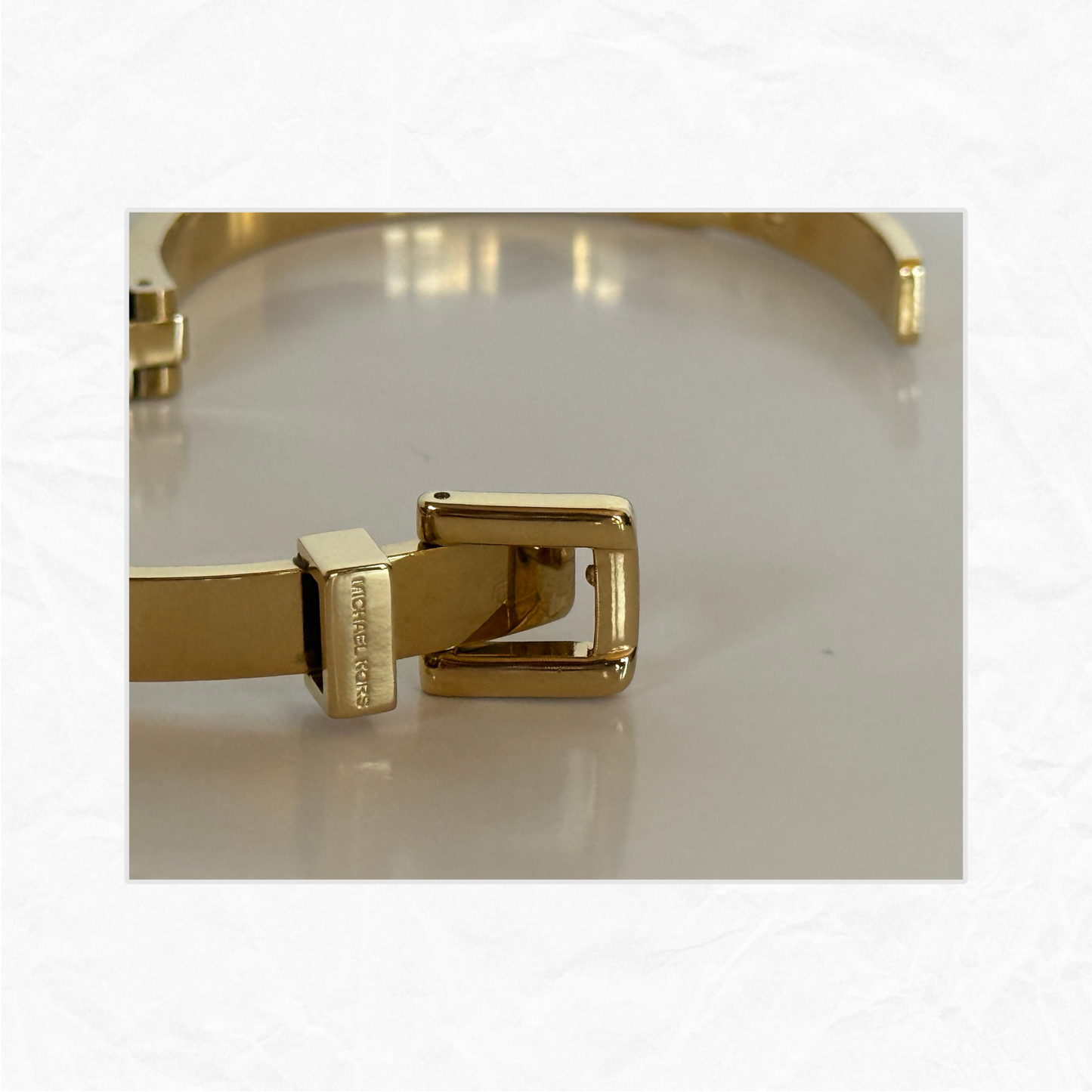 Vtg. MICHAEL KORS Bedford Belt Buckle Bracelet