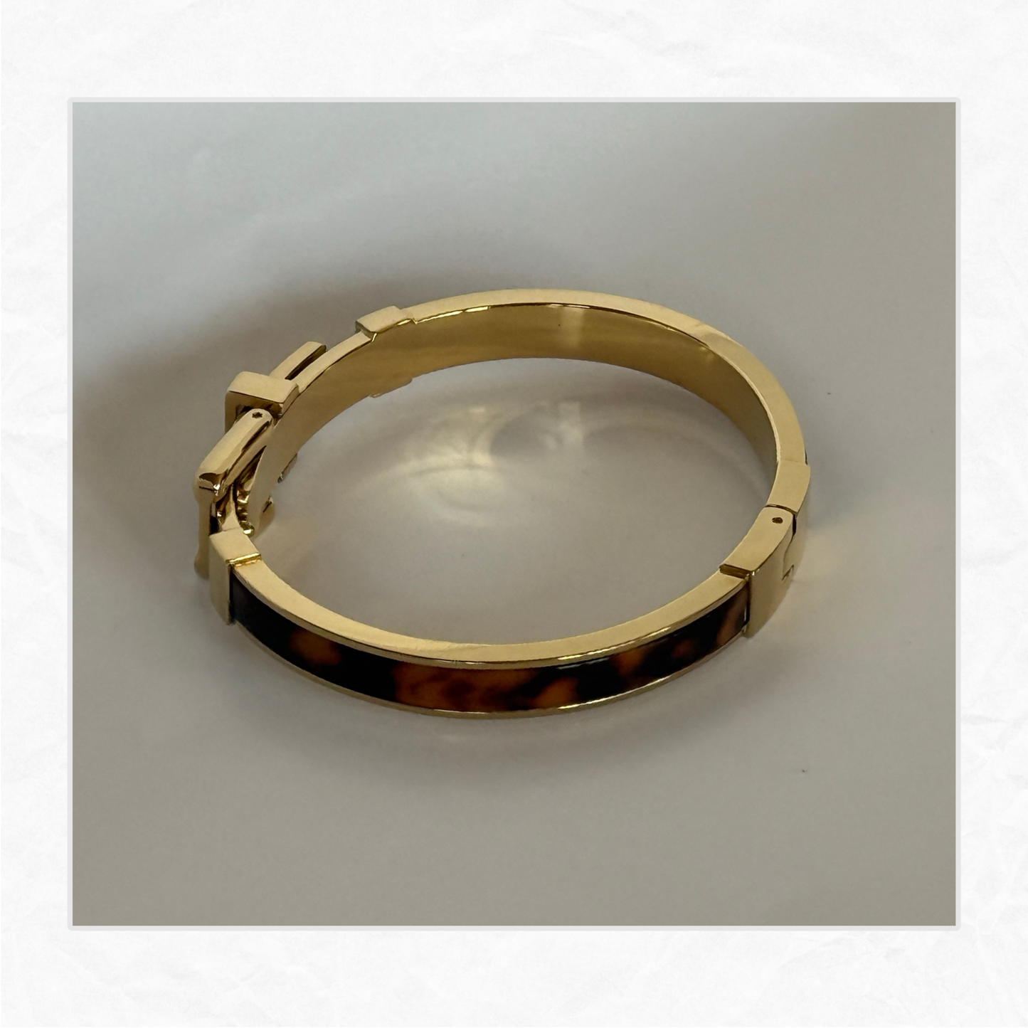 Vtg. MICHAEL KORS Bedford Belt Buckle Bracelet