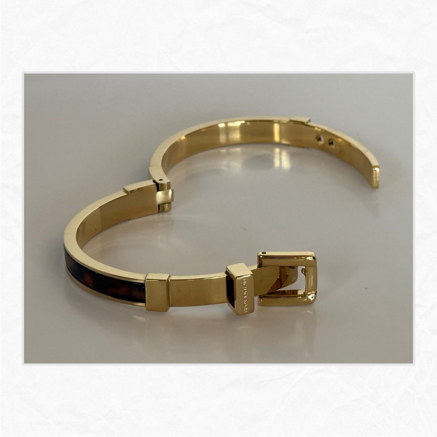 Vtg. MICHAEL KORS Bedford Belt Buckle Bracelet