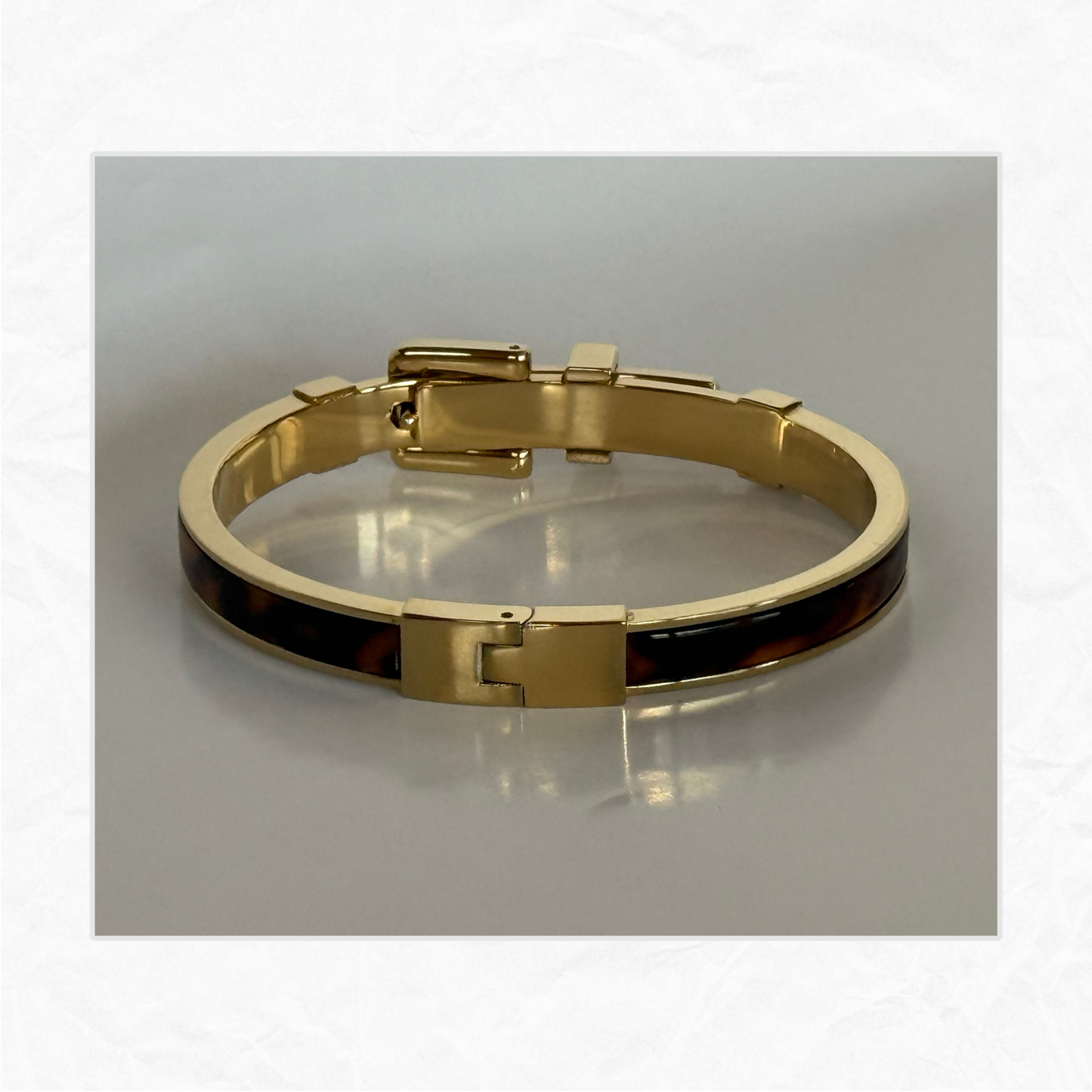 Vtg. MICHAEL KORS Bedford Belt Buckle Bracelet