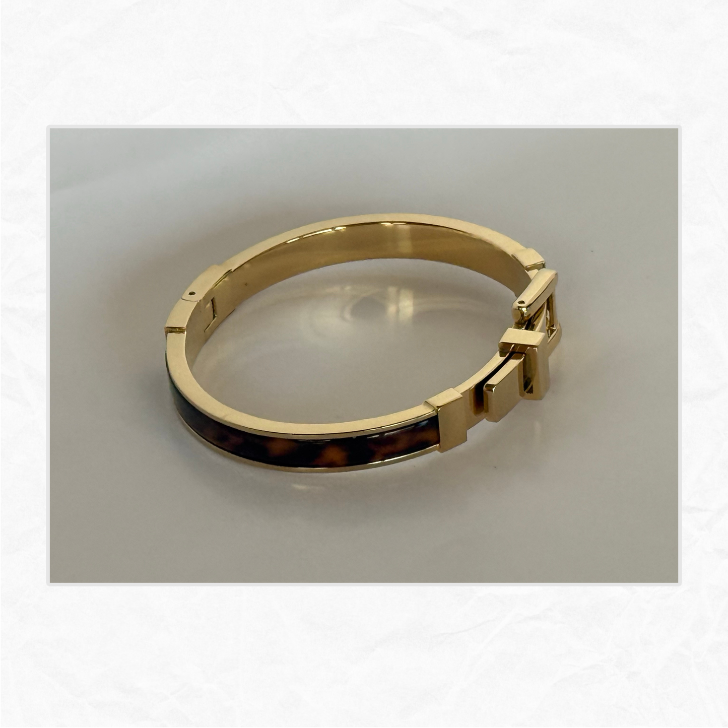 Vtg. MICHAEL KORS Bedford Belt Buckle Bracelet