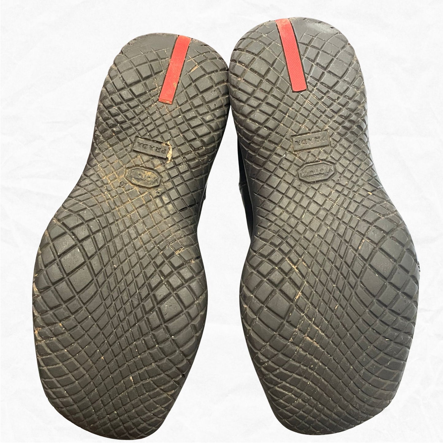 Vtg A/W1999 PRADA Vibram Leather Boots - Men's 8.5