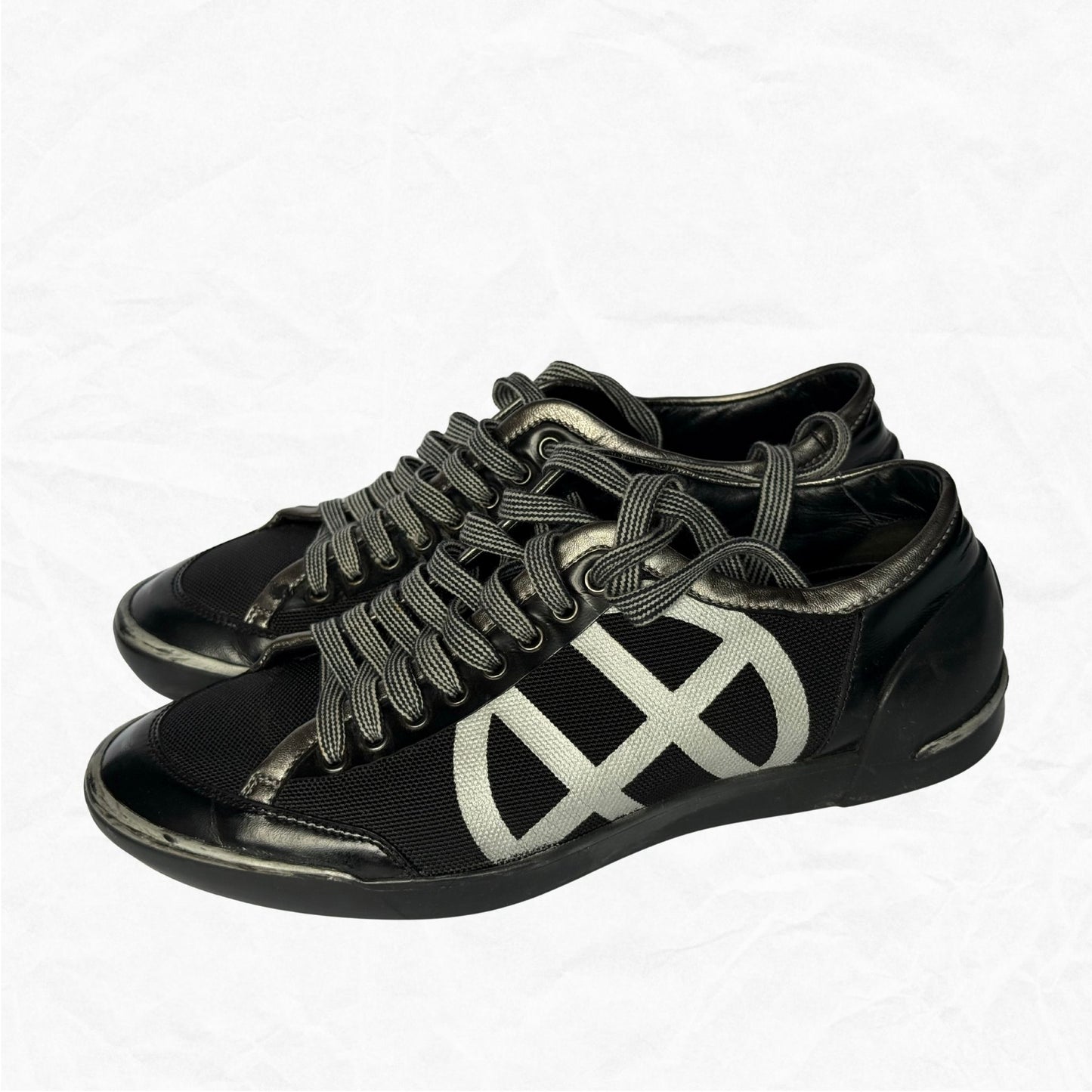 RARE Vtg HUGO BOSS Distressed Sneakers Mens 9