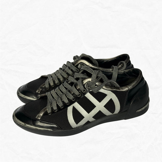 RARE Vtg HUGO BOSS Distressed Sneakers Mens 9