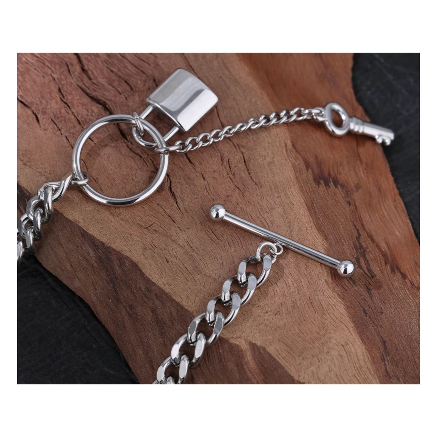 Stainless Steel "LOCKED IN" Necklace