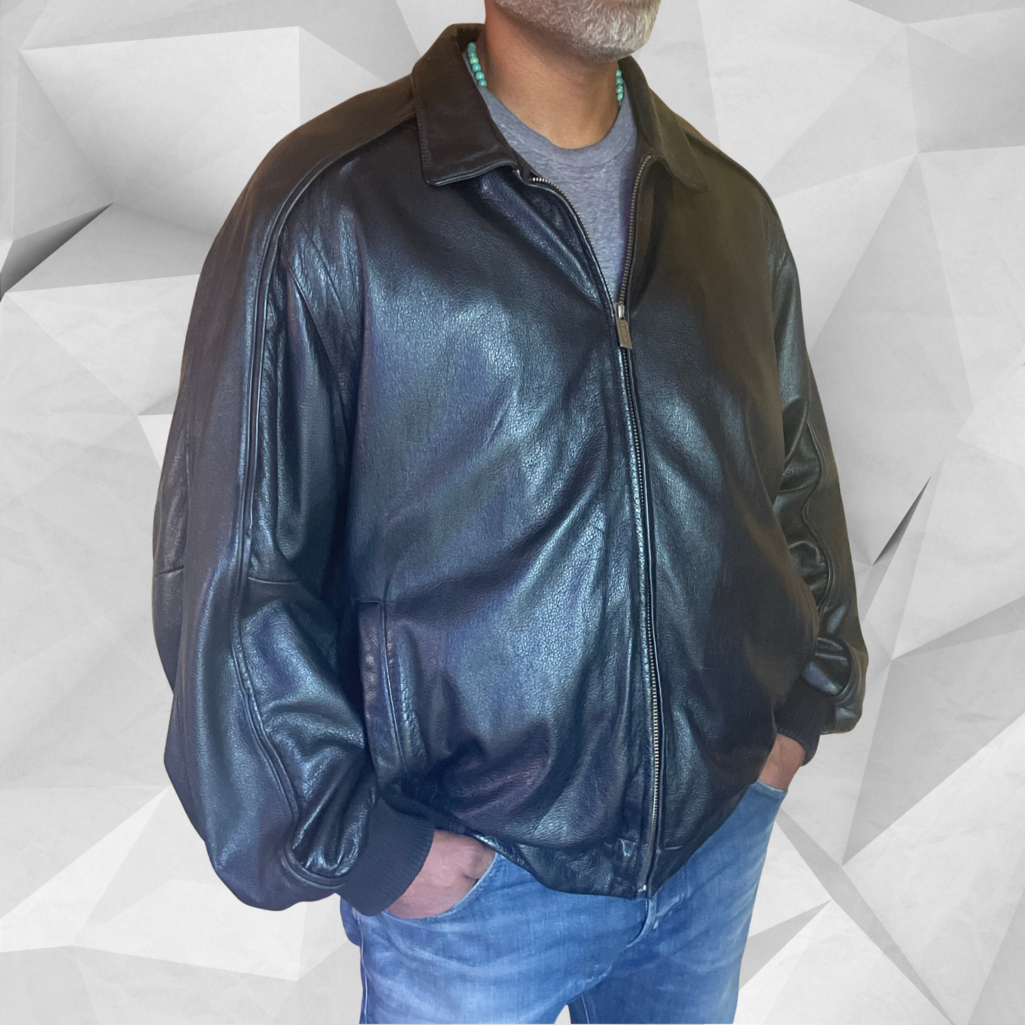 Vtg. Wilson's M. JULIAN Leather Bomber Jacket