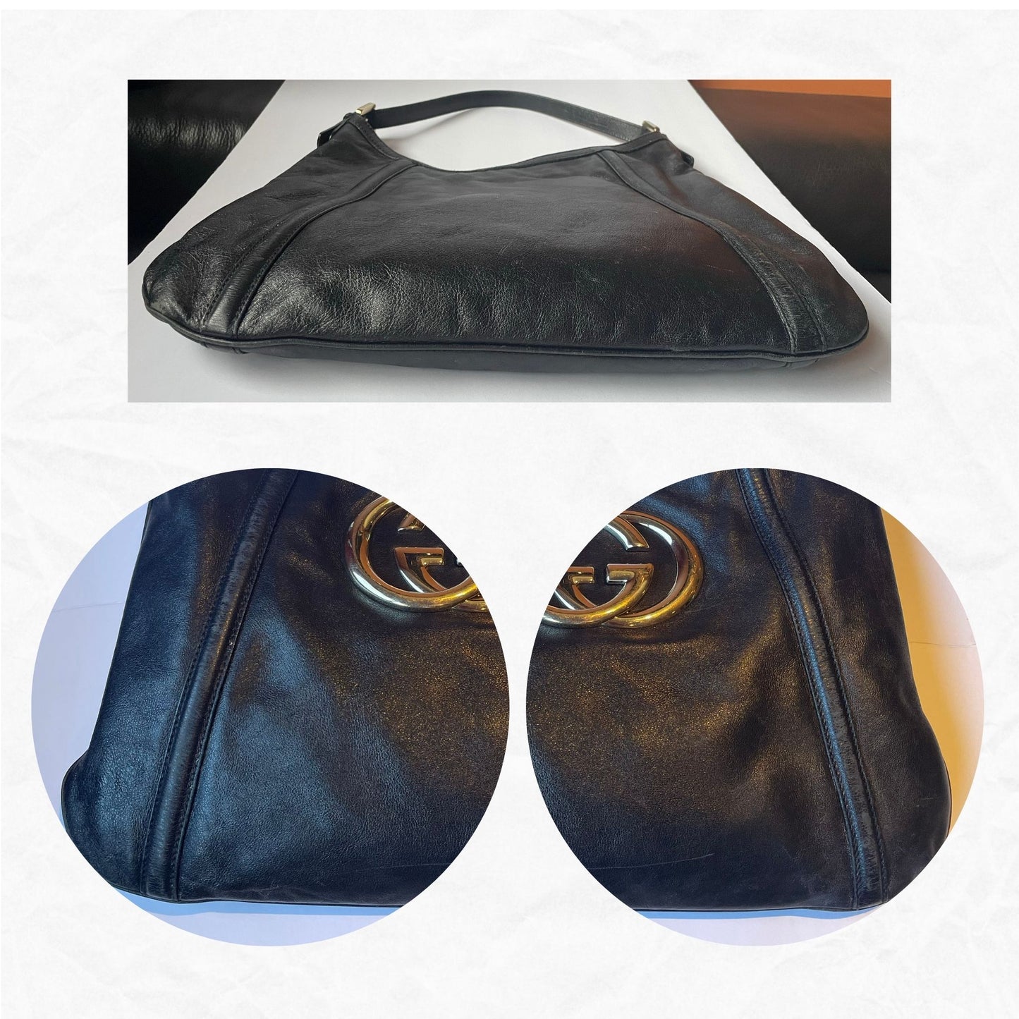 Vintage 90's GUCCI Britt Hobo Bag