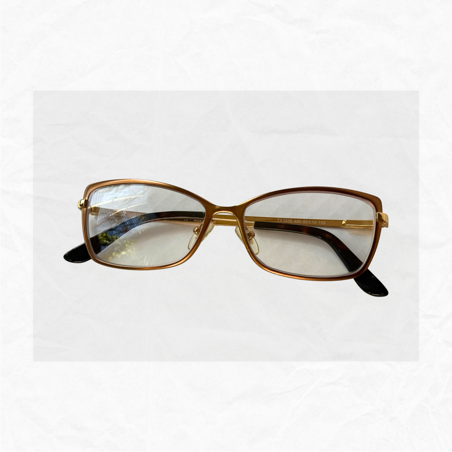 Auth. Tory Burch TY 1035 484 Bronze Eyeglass Frames
