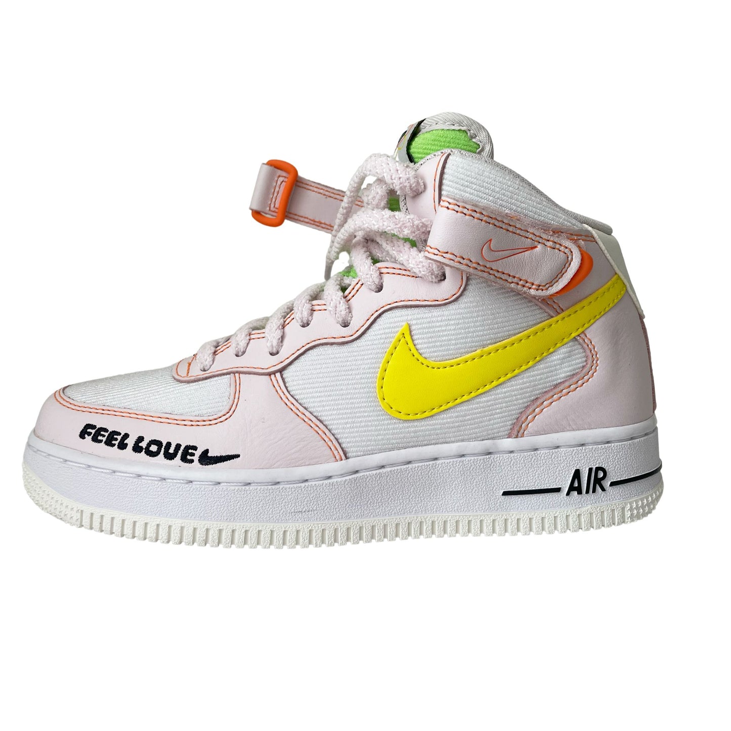 NIB Wmns NIKE AIR FORCE 1 '07 MID  "Feel Love" Sneakers FD0869 100